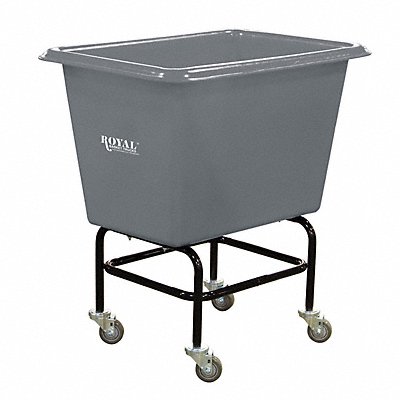 ROYAL BASKET TRUCKS G06GRXEPA3UNN Elevated Poly Truck 6 Bushel 600 lb Grey