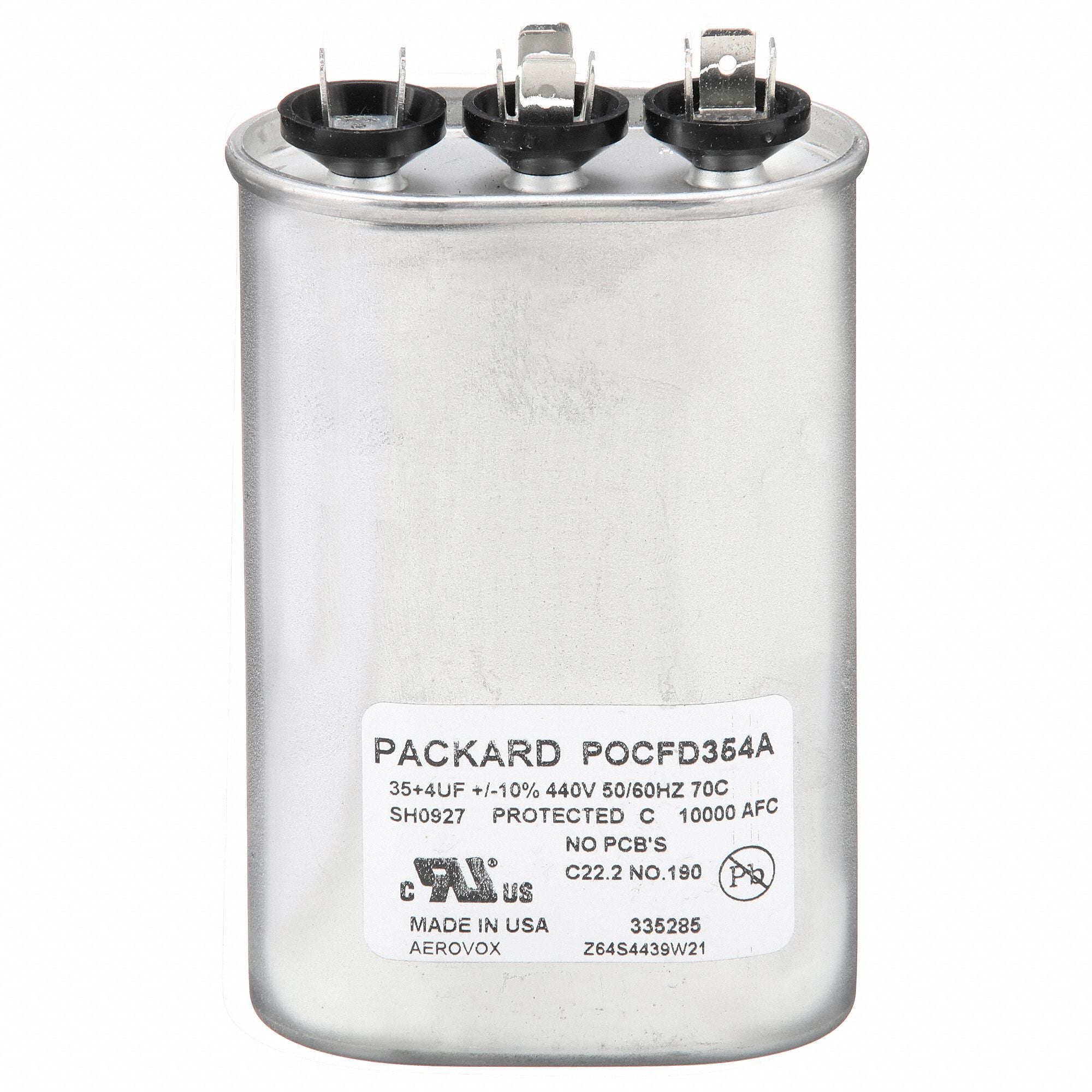 TITAN HD POCFD354A Oval Motor Dual Run Capacitor 440-370VAC
