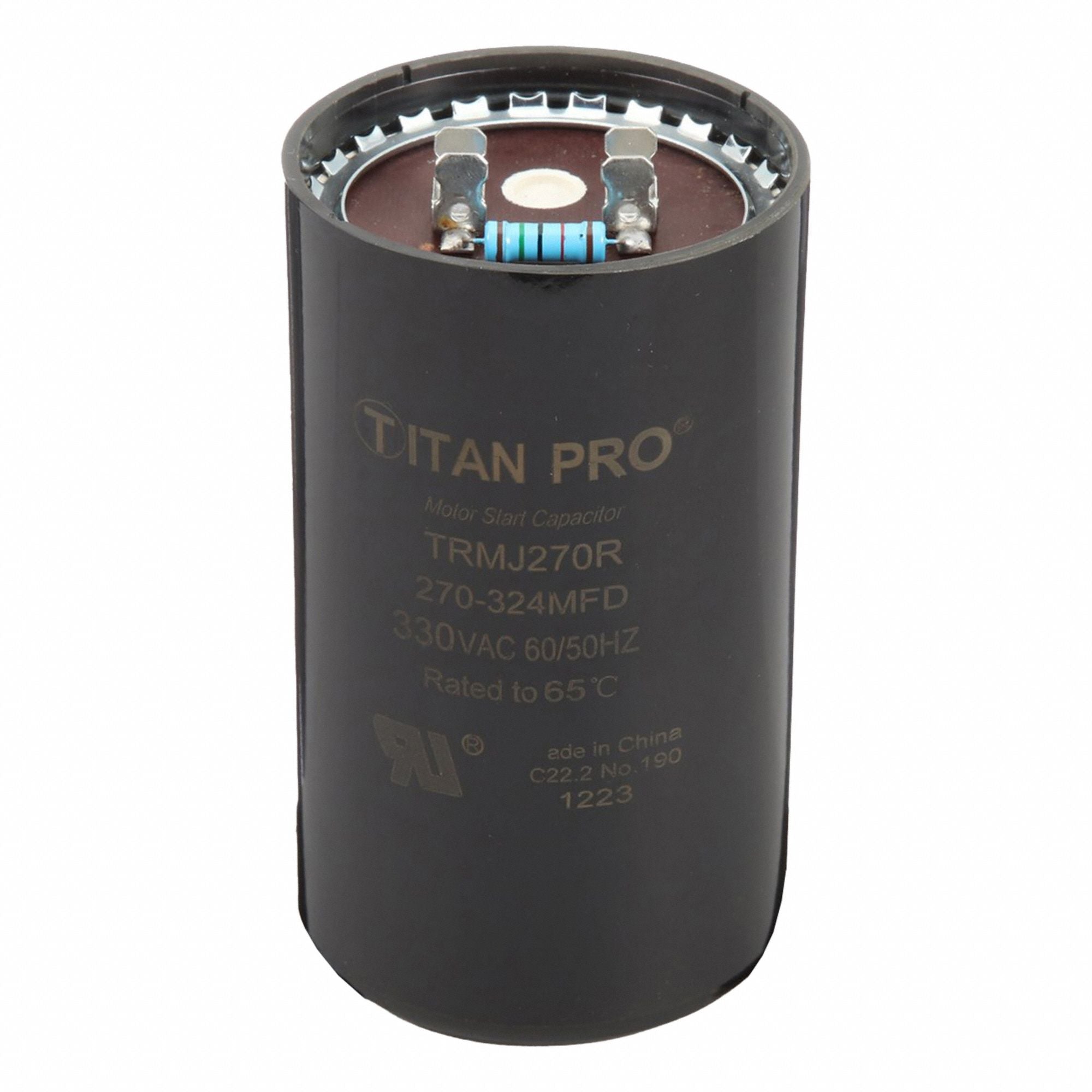 PACKARD TRMJ270R Round Motor Start Capacitor w/Resistor