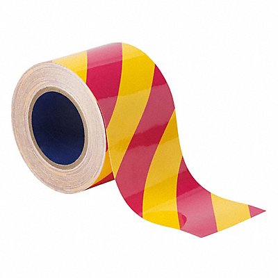 BRADY 170002 G5688 Floor Tape Pink/Yellow 4 inx100 ft Roll