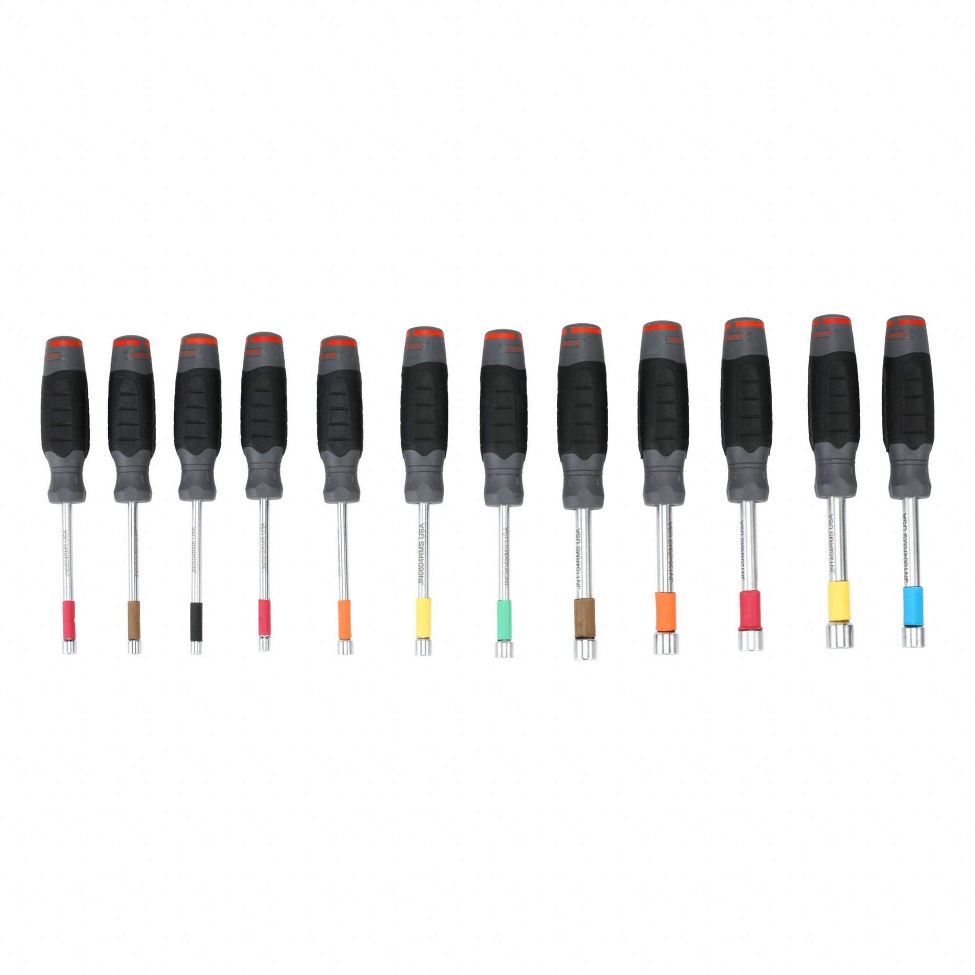 PROTO J1212MNDS Nutdriver Set 12 Pieces Ergonomic Handle