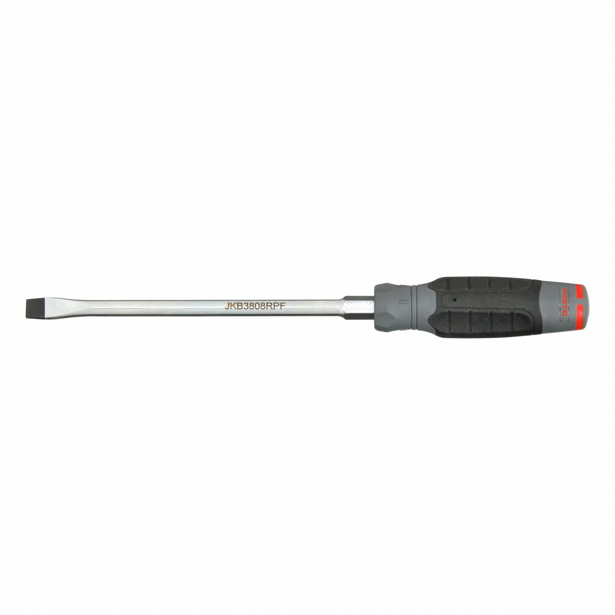 PROTO JKB3808RPF Screwdrivers 3/8 in Tip Slotted Tip