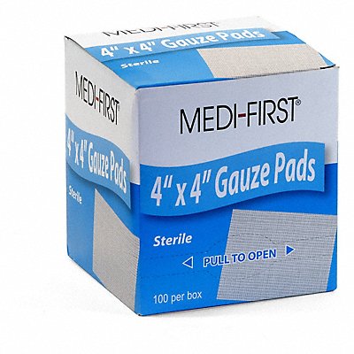 GRAINGER 3JME3 Gauze Pad White 4 L 4 W PK100