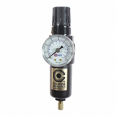 COILHOSE PNEUMATICS COMFC2GM Miniature Intgl F/R Duo W/Gage MB 1/4