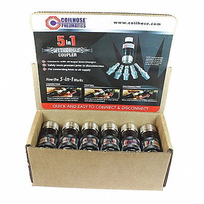 COILHOSE PNEUMATICS CO150USED12 Exhst Cplr Dspl 12CT 5-in-1