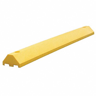 PLASTICS R UNIQUE ULTRA3648PBYSPIKES Parking Blocks Ultra Yel 4 ft.3 H Spikes