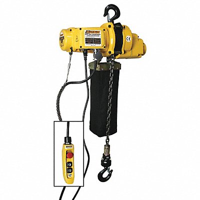 OZ LIFTING PRODUCTS OZ1000EC Chain Hoist Electric 1000lb. 110V 20ft.