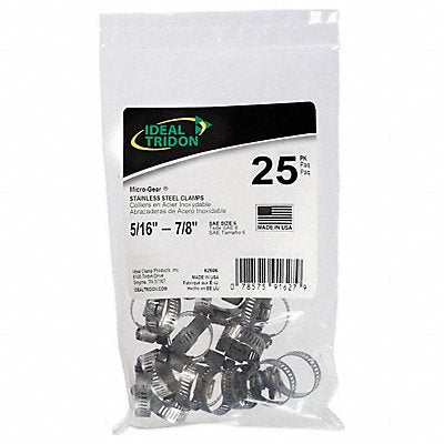 GRAINGER 626067B Contractor Bag 5/16 W 5/16 ID PK25