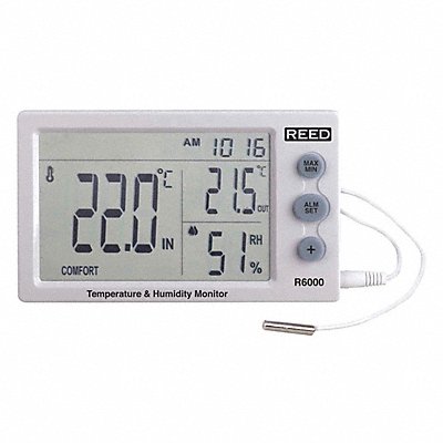 REED INSTRUMENTS R6000 Temperature And Humidity Meter 5.1 L
