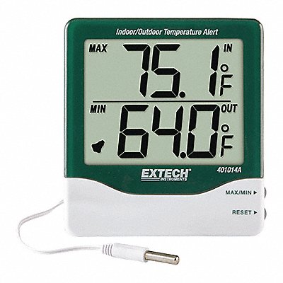 EXTECH 401014A Big Digit Indoor/Outdoor Therm w/Alarm