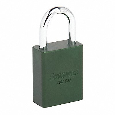 SESAMEE 90215 Alum Safety Lockout Padlock KD Green