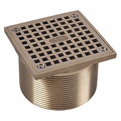 OATEY 82210 Cast Nickel Sq Sq Strainer 4