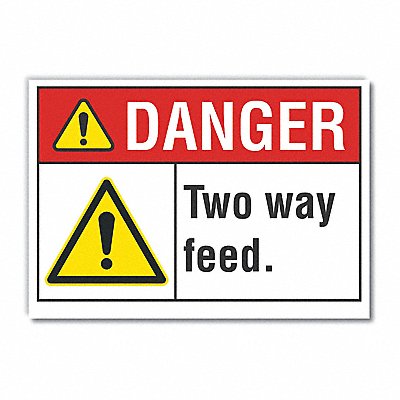 LYLE LCU40082ED14x10 Danger Sign 10in x 14in Non-PVC Polymer