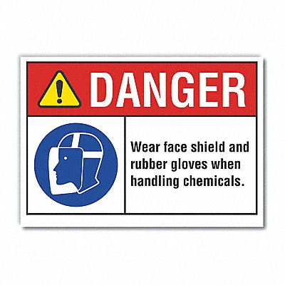 LYLE LCU40094ED10x7 Danger Sign 7 inx10 in Non-PVC Polymer