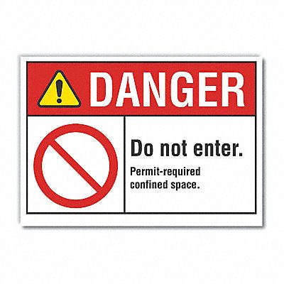 LYLE LCU40109ED14x10 Danger Sign 10in x 14in Non-PVC Polymer
