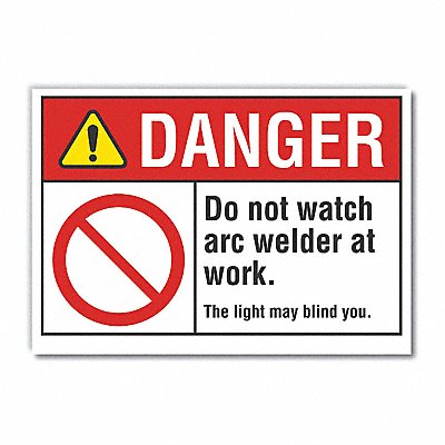LYLE LCU40111ED10x7 Danger Sign 7 in x 10 in Non-PVC Polymer