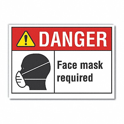 LYLE LCU40179ED14x10 Danger Sign 10in x 14in Non-PVC Polymer