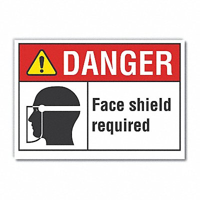 LYLE LCU40180ED14x10 Danger Sign 10inx14in Non-PVC Polymer