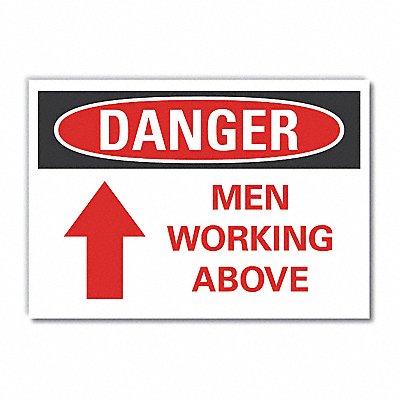 LYLE LCU40190ND5X35 Men Working Danger Lbl 3.5x5in Polyest