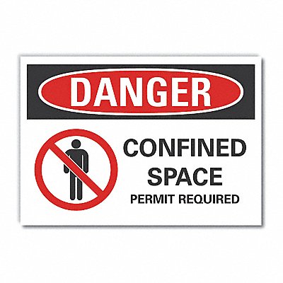 LYLE LCU40208ED10x7 Danger Sign 7 inx10 in Non-PVC Polymer
