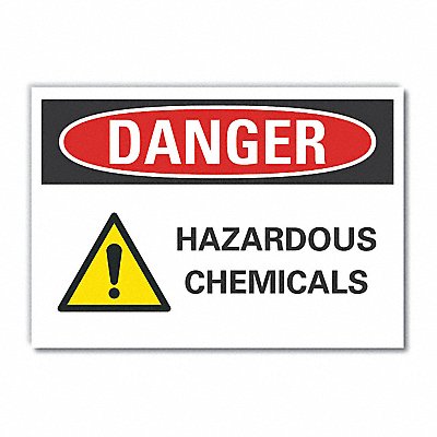 LYLE LCU40211ED10x7 Danger Sign 7 in x 10 in Non-PVC Polymer