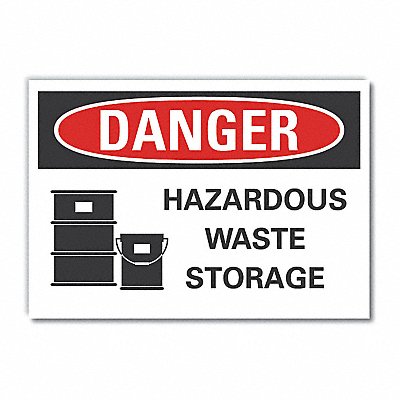 LYLE LCU40213ED10x7 Danger Sign 7 inx10 in Non-PVC Polymer