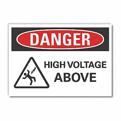LYLE LCU40231ND5X35 High Voltage Danger Lbl 3.5x5in Polyest