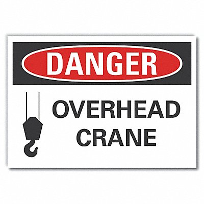 LYLE LCU40256ED14x10 Danger Sign 10inx14in Non-PVC Polymer