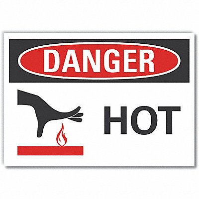 LYLE LCU40257ED14x10 Danger Sign 10in x 14in Non-PVC Polymer