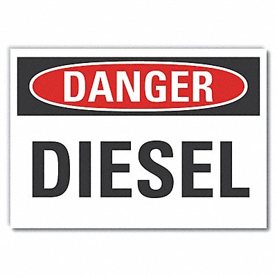 LYLE LCU40301ED10x7 Danger Sign 7 inx10 in Non-PVC Polymer