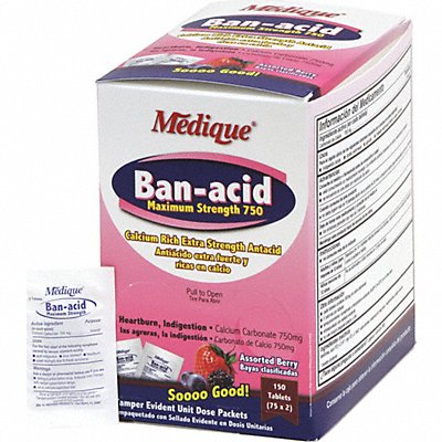 MEDIQUE 28536 Ban-Acid Maximum Strength 750 mg