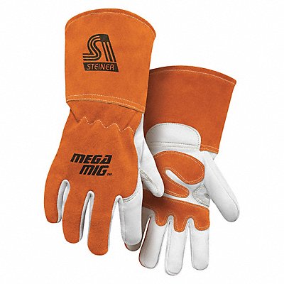 STEINER INDUSTRIES 02152X Welding Gloves MIG Application Orange PR