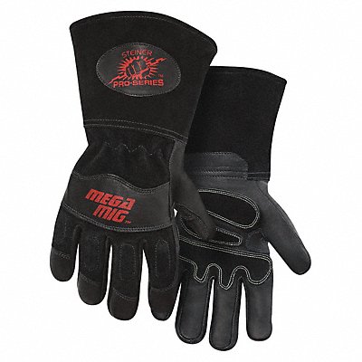 STEINER INDUSTRIES 0235S Welding Gloves MIG Application Black PR