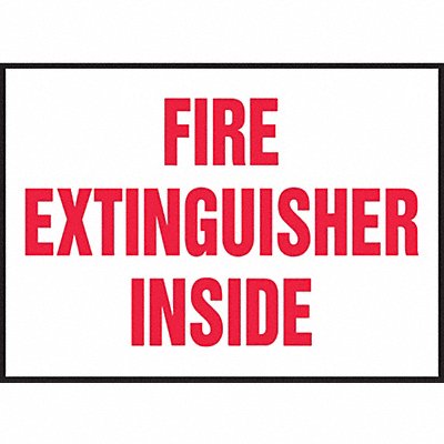 ACCUFORM LFXG440XVE Sign Fire Extinguisher Inside 3-1/2 x5