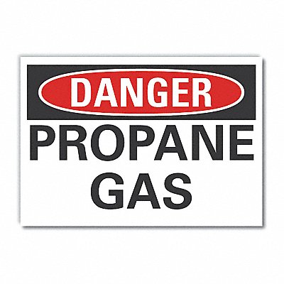 LYLE LCU40337RD5X35 Propane Danger Reflective Label 3.5in x 5in