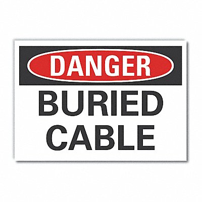 LYLE LCU40351ED10x7 Danger Sign 7 inx10 in Non-PVC Polymer