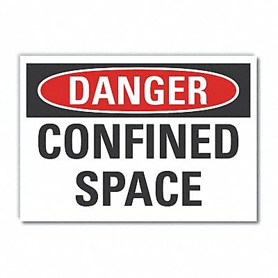 LYLE LCU40364ED14x10 Danger Sign 10inx14in Non-PVC Polymer