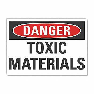 LYLE LCU40380ED14x10 Danger Sign 10inx14in Non-PVC Polymer