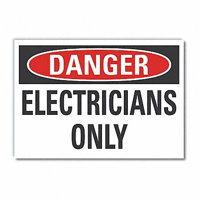 LYLE LCU40393ED14x10 Danger Sign 10in x 14in Non-PVC Polymer
