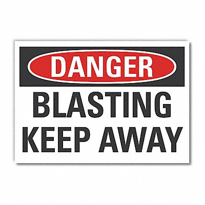 LYLE LCU40403ED10x7 Danger Sign 7 in x 10 in Non-PVC Polymer