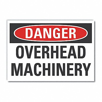 LYLE LCU40409ED14x10 Danger Sign 10in x 14in Non-PVC Polymer