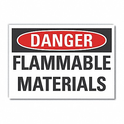 LYLE LCU40413ED14x10 Danger Sign 10inx14in Non-PVC Polymer