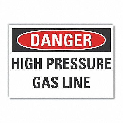 LYLE LCU40456ND5X35 High Pres. Danger Lbl 3.5x5in Polyester