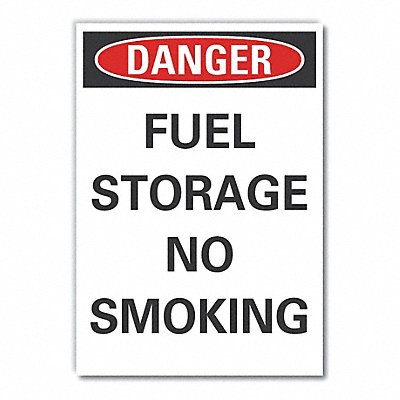LYLE LCU40462ND10X7 No Smoking Danger Lbl 10x7in Polyester