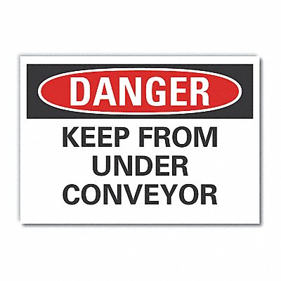 LYLE LCU40475ED10x7 Danger Sign 7 in x 10 in Non-PVC Polymer