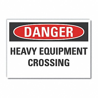 LYLE LCU40480ED14x10 Danger Sign 10inx14in Non-PVC Polymer