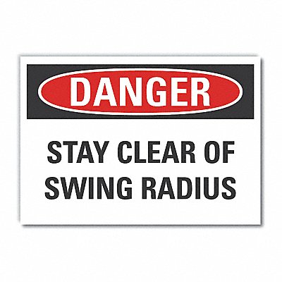 LYLE LCU40493ED10x7 Danger Sign 7 inx10 in Non-PVC Polymer