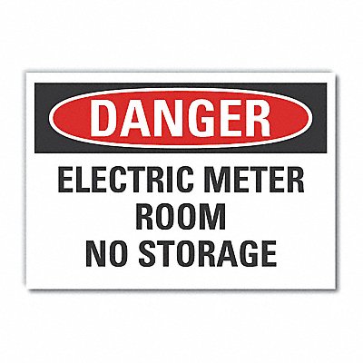 LYLE LCU40506ND14X10 Elec Panel Danger Lbl 10x14in Polyester