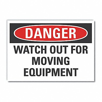 LYLE LCU40510RD10X7 Acc Prevention Label 7 in x 10 in