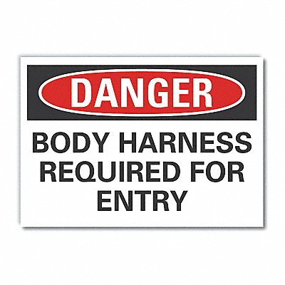 LYLE LCU40516RD5X35 Body Harness Reflective Label 3.5in x 5in